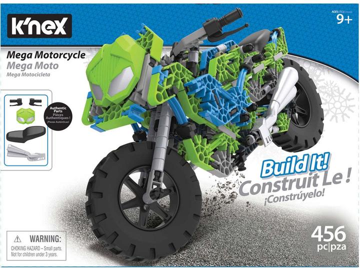 K'Nex Bouwset Mega Motorcycle, 456dlg.