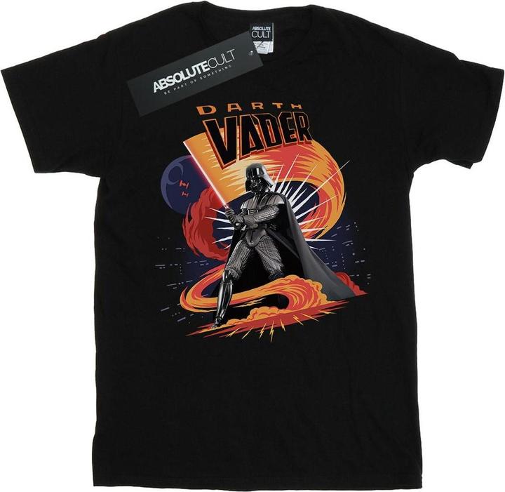 Actual product image Star Wars Mens Darth Vader Swirling Fury T-Shirt (XL)