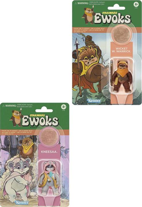 Image du produit Hasbro Star Wars : Ewoks Vintage Collection figurines Wicket W Warrick & Kneesaa 10 cm