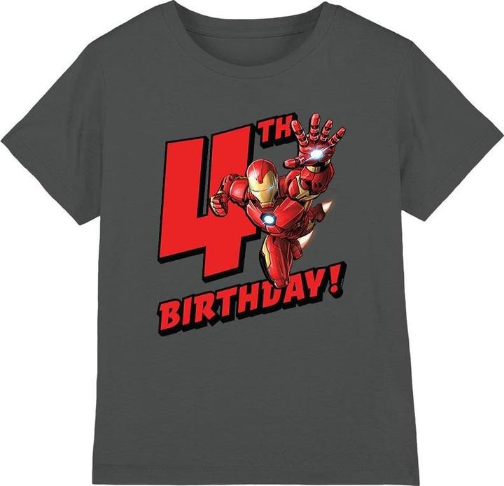 Produktbild Iron Man TShirt 4. Geburtstag (140)