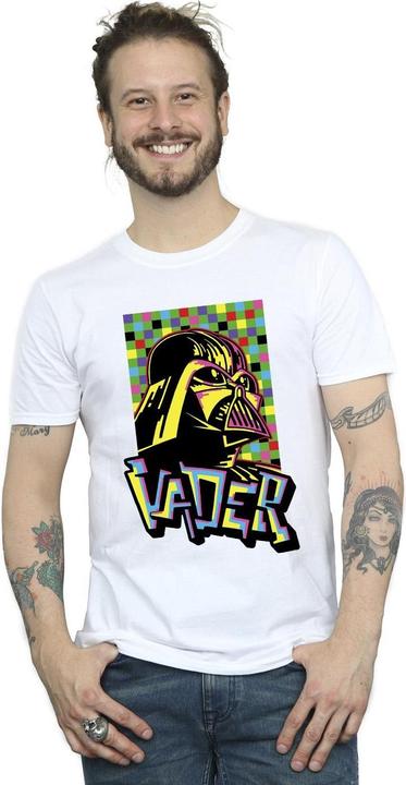 Actual product image Star Wars Mens Vader Graffiti Pop Art T-Shirt (XL)