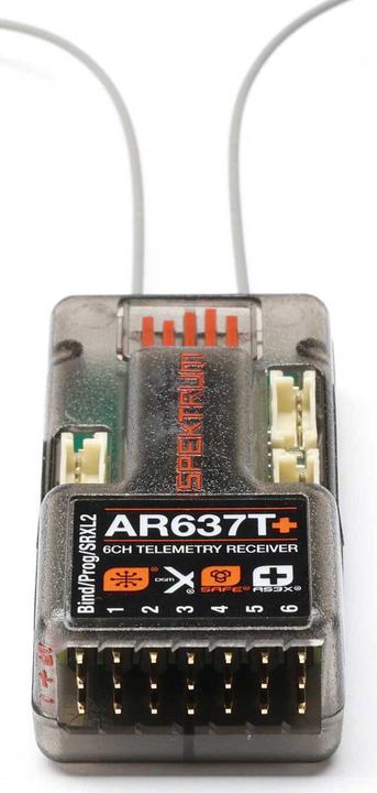 Produktbild AR637T+ DSMX 6-Kanal AS3X+ & SAFE Telemetrie-Empfänger