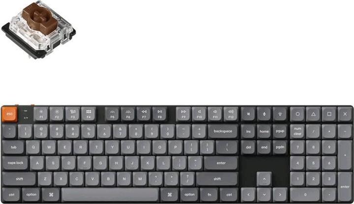 Produktbild Keychron K5 Max QMK/VIA kabellose mechanische Tastatur mit weisser Hintergrundbeleuchtung und (US, Kabellos)