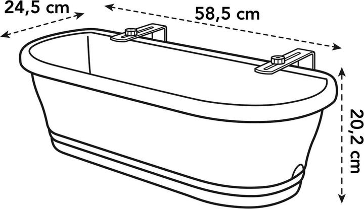 Produktbild Elho Corsica Easy Balcony (24 cm)