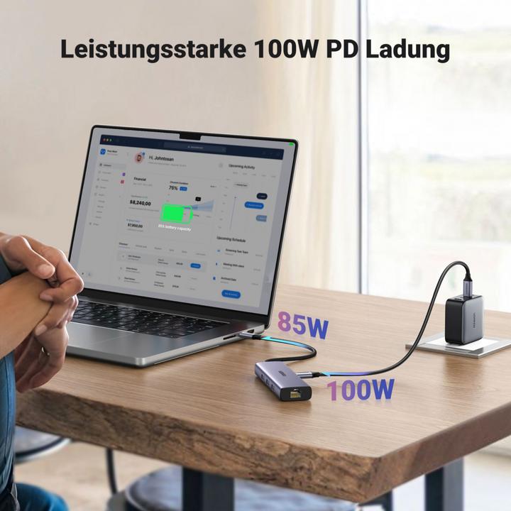 Actual product image Ugreen CM512 (USB-C, 6 Ports)