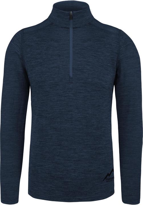 Image du produit Normani Herren Merino Langarm mit 1/4 Zipper Canberra - 1583 (XL)