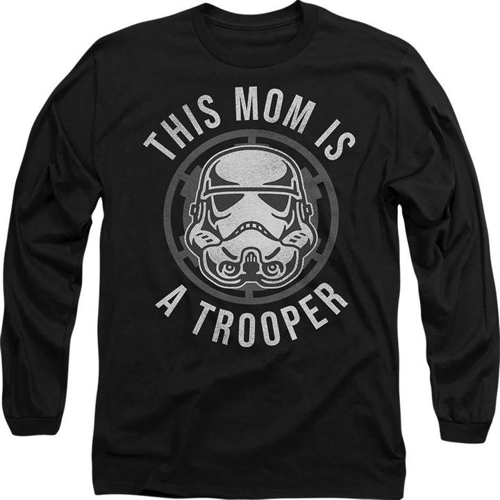 Actual product image Star Wars Unisex Adult Mom Is A Trooper Mothers Day T-Shirt (XL)