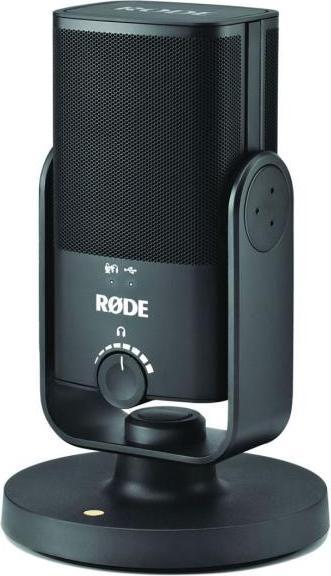 Actual product image RØDE NT-USB MINI with NB35RD red articulated arm