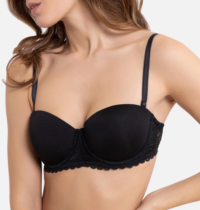 La Redoute Collections Spitzen-BH in Bandeau-Form aus recyceltem Material