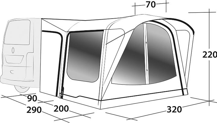 Actual product image Outwell Parkville 200SA (Awning, 21 kg)