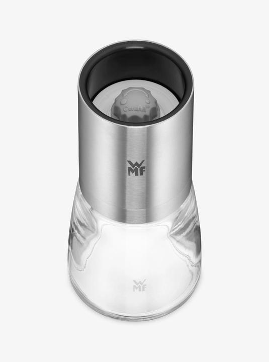 Produktbild WMF Salzmühle Pfeffermühle 14cm Keramikmahlwerk Glasbehälter De Luxe Edelstahl (Pfeffer, Salz)