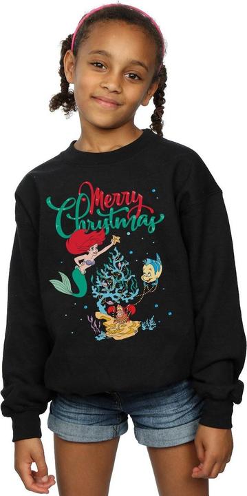 Immagine prodotto Disney Princess Ariel Merry Christmas Felpa Ragazze (140, 146)