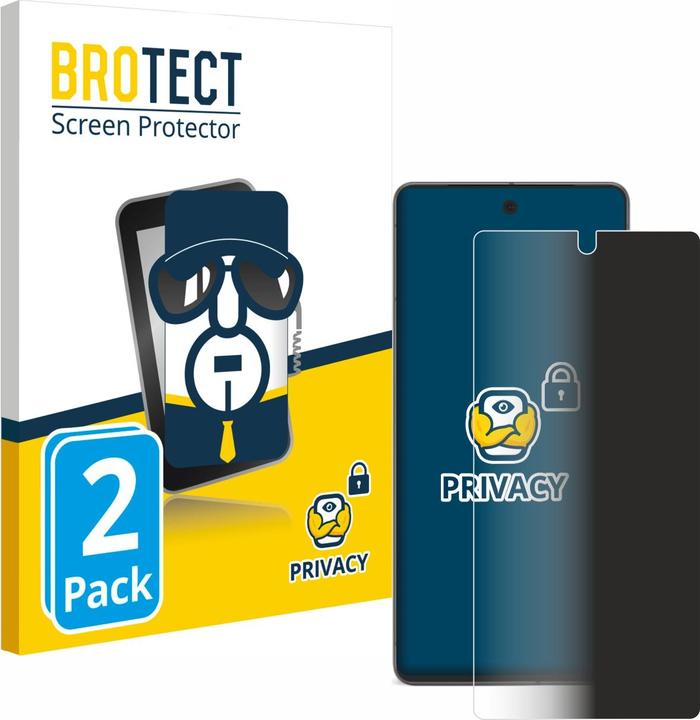 Actual product image BROTECT Anti-spy privacy film Blue light protection film (2 Piece, Google Pixel 7)