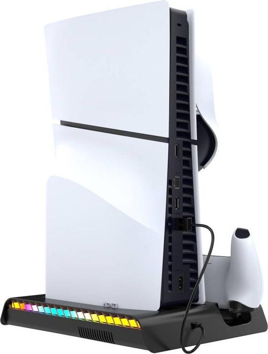 Produktbild - iPega P5S006 Multifunctional Charging RGB Stand with Cooling for PS5 Slim Black (PS5)