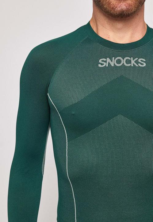 Image du produit Snocks Sous-vêtements thermiques pour hommes avec trou pour le pouce (L)