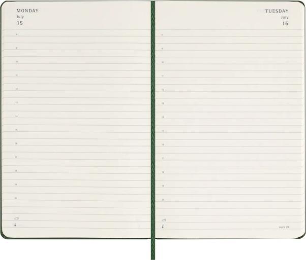 Actual product image Moleskine Daily calendar (A5, English)