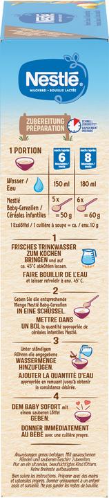 Nutritional values and ingredients Nestlé Raspberry Banana & Whole Grain Cereals (450 g)