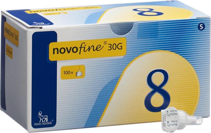 Image du produit Novofine Aiguilles à injection 8mm 30G (100 pcs) (Aiguilles de stylo + aiguilles jetables)