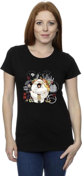 Immagine prodotto Disney Big Hero 6 Baymax Group Hug Maglietta Donna (L)