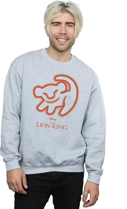 Actual product image Disney Mens The Lion King Cave Drawing Cotton Sweatshirt (5XL)