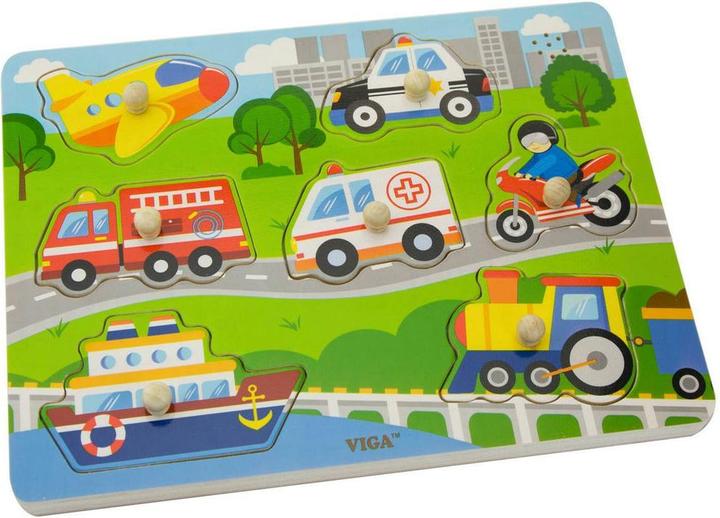 Immagine prodotto Viga Toys SP VIG veicoli puzzle in legno (7 pezzi)