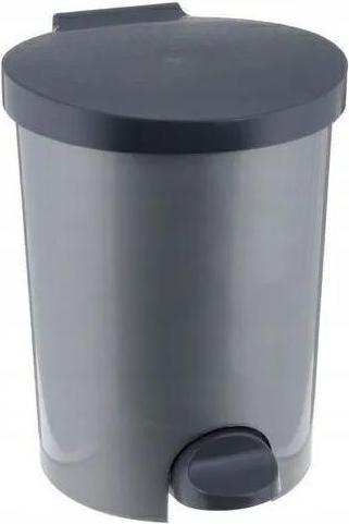 Actual product image Curver Dustbin with foot pedal 15L silver/black (15 l)