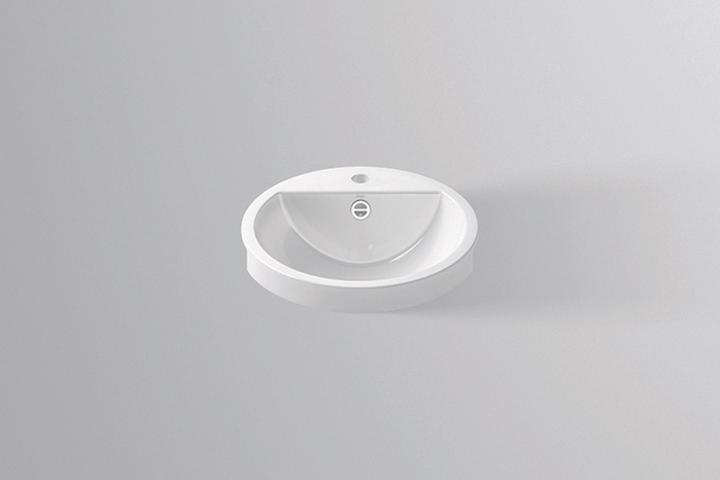 Produktbild Alape Halbeinbaubecken HB.S450H, rund Ø 45,0cm, 2900000000, weiss (475 mm, 450 mm)