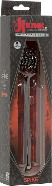 Actual product image Doc Johnson KINK - Spike - Solid Metal Pinwheel Wheels - Gun Metal