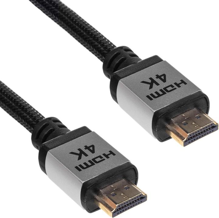 Akyga Câble HDMI - HDMI 3m argent (AK-HD-30P) (3 m, HDMI)