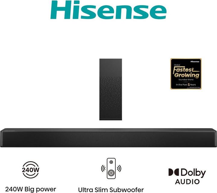 Image du produit Hisense HS2100 (240 W, Canal 2.1)