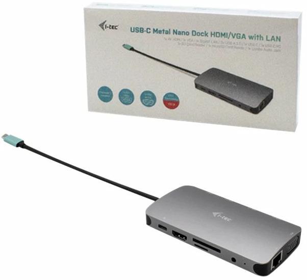Produktbild i-tec C31NANOVGA112W (USB-C, 8 Ports)