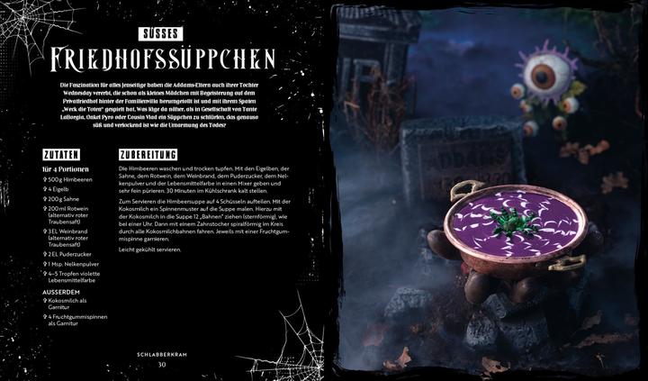 Produktbild Das inoffizielle Kochbuch für Wednesday-Fans (Deutsch, Tom, Grimm, 2023)