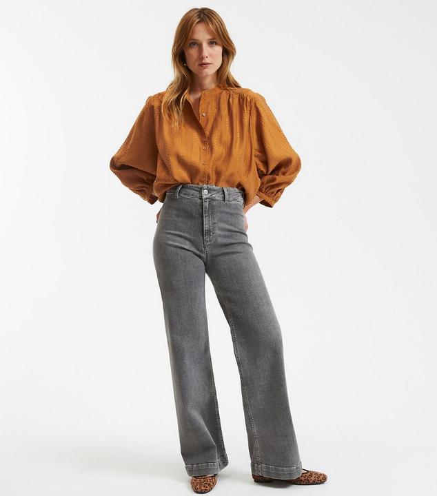 Produktbild La Redoute Collections Bluse mit Stehkragen und Ballonärmeln Signature SUSAN (XS)