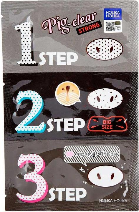Produktbild Holika Holika Pig Nose Clear Black Head 3 Step Kit Strong