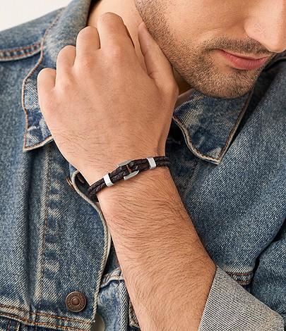 Image du produit Fossil Vintage Casual (19.50 cm, Acier inoxydable, Cuir)