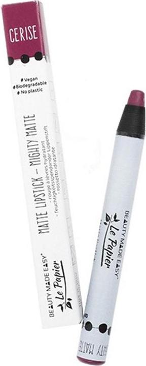 Image du produit Le Papier Rouge à lèvres mat végétalien violet Cerise 6g (Cerise)
