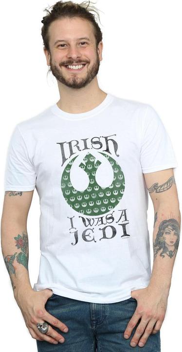 Actual product image Star Wars Mens Irish I Was A Jedi T-Shirt (M)