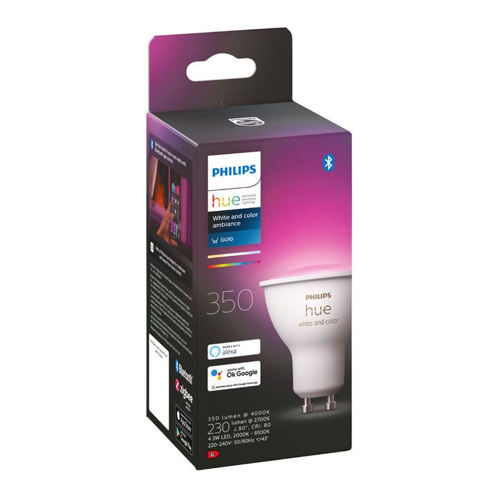 Produktbild Philips Hue White & Color Ambiance (GU10, 4.20 W, 400 lm, 1 x, E)