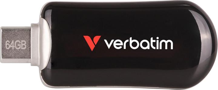Verbatim STICK 64GB Plectra Black USB-C Flash Drive 30224 (64 GB, USB 3.2)