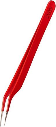Produktbild Rubis Wimpern Pinzette gebogen, rot