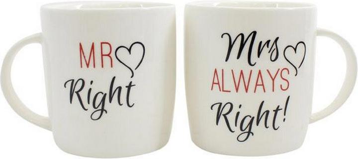 Immagine prodotto Something Different Set di tazze in ceramica Mr RightMrs Always Right (1 x)