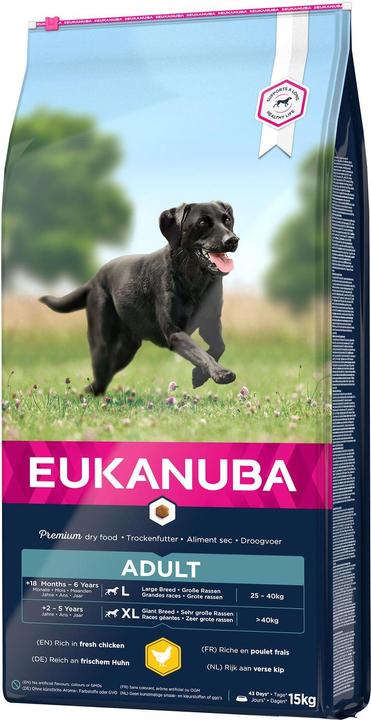 Actual product image Eukanuba Active Adult Large Breed Chicken (Adult, 1 pcs., 15000 g)