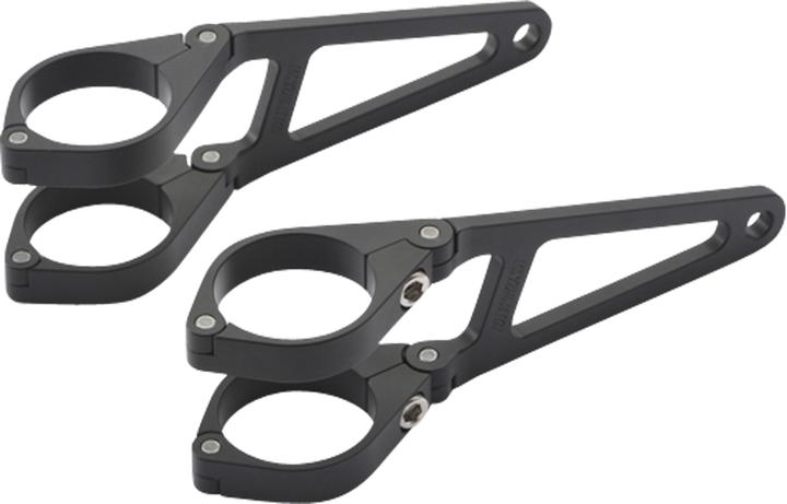 Produktbild Daytona Scheinwerferhalter Alu CNC schwarz lange Version 39 mm