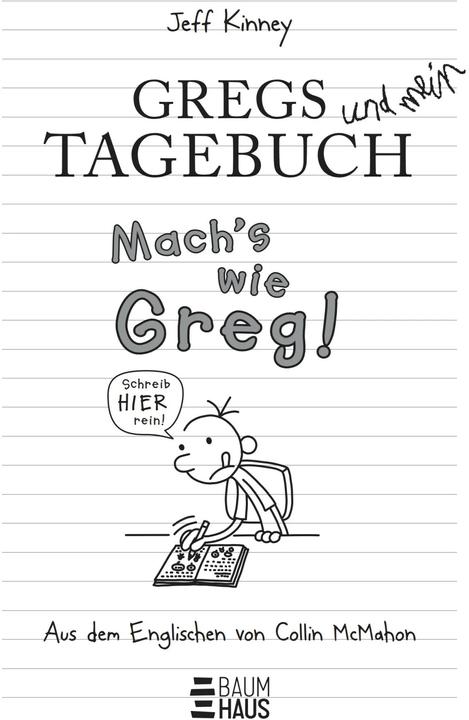 Immagine prodotto Gregs Tagebuch - Mach's wie Greg! (Tedesco, Jeff Kinney., 2024)