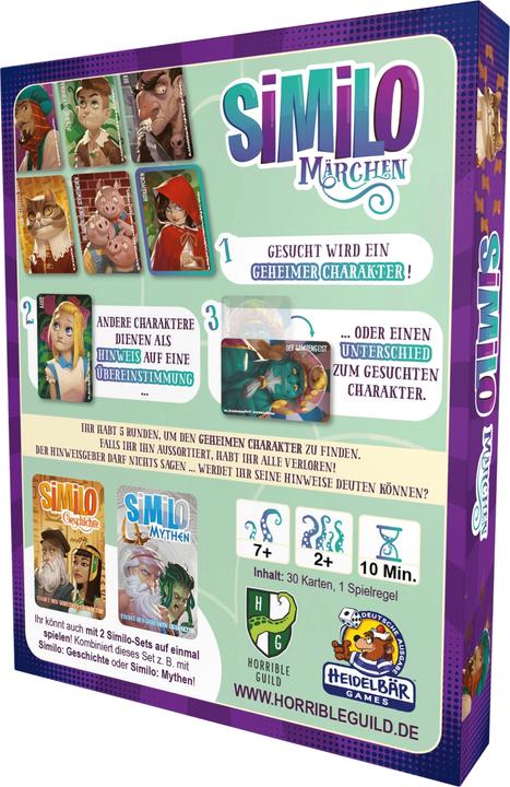 Produktbild Horrible Guild HR002 - Similo - Märchen, Kartenspiel, 2+ Spieler, ab 7 Jahren (DE-Ausgabe) (Deutsch)