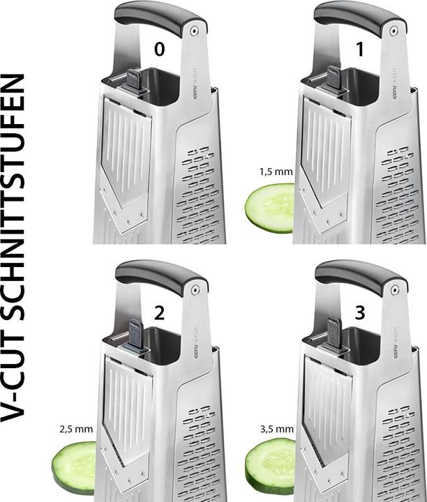 Productafbeelding GEFU Vierkante rasp V-snede