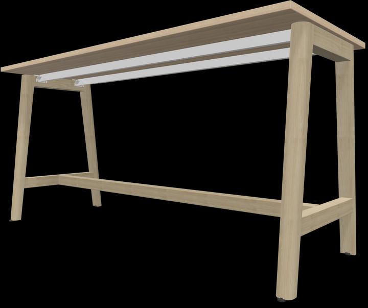 Image du produit Narbutas Table haute en bois Nova (180 x 70 x 90 cm)