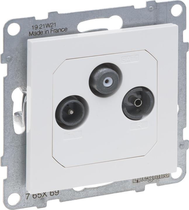 Actual product image Legrand SEANO end box TV-R-SAT f. 765169 HD-TV in the colour ultra white