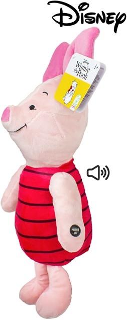 Actual product image Sambro Disney - Plush w. Sound - Piglet (I-WTP-9274-3-FO) (28 cm)