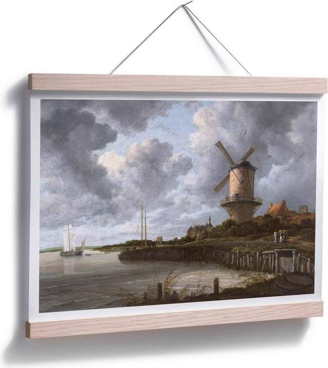Produktbild Trenddeko van Ruisdael - Die Windmühle von Wijk bei Duurstede (60 x 50 cm)